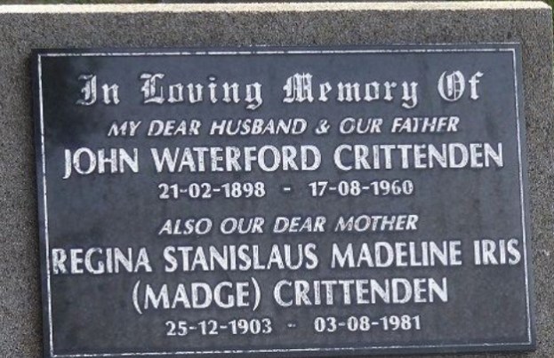 Madge Crittenden headstone