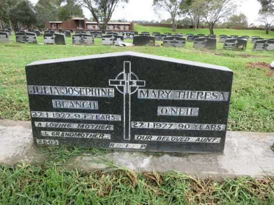 Maria Theresa O'Neill & Julia Josephine Blanche